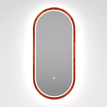 Elegant Ash Capsule Mirror 3D model image 1 