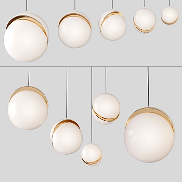  Modern Hanging Lamps - Versatile Sizes & Voltage 3D model image 1 