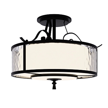 Elstead Adonis 3-Light Ceiling Lamp 3D model image 1 