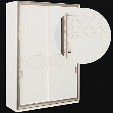 Elegant AR-DECO Wardrobe 3D model image 1 