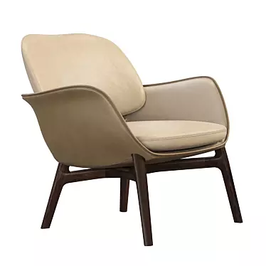 Elegant Italian Design: Martha Armchair 3D model image 1 