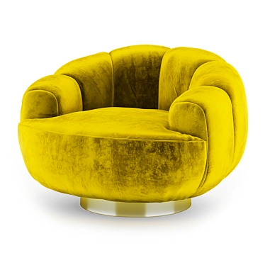 Infinity Velvet Senape Armchair: Giopagani Ornella 3D model image 1 