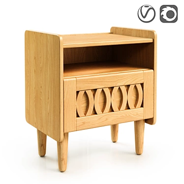 Vintage Malu Style Sideboard 3D model image 1 