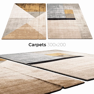 Elegant Interior Carpets 3D model image 1 