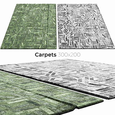 Stylish Interior Carpets 3D model image 1 