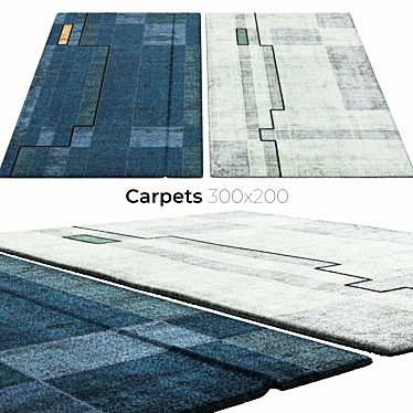 Stylish Interior Carpets 3D model image 1 