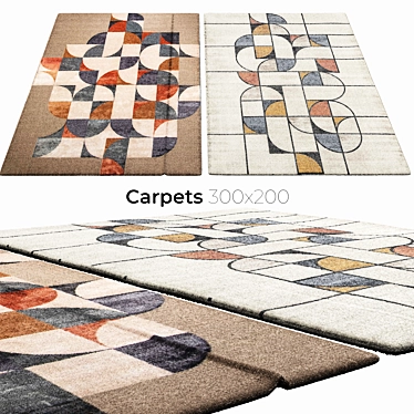 Elegant Interior Carpets 3D model image 1 