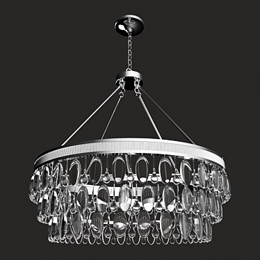 Elegant Windham 6-Light Pendant 3D model image 1 