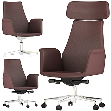 Office Chair Set 15: 3D Design Variety 3D model image 1 