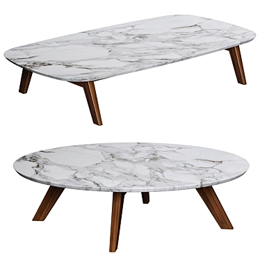 Elegant Monforte Coffee Table 3D model image 1 