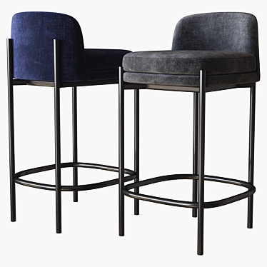 Modern Abdulrhaman Bar Stool 3D model image 1 