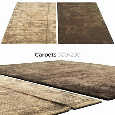 Stylish Interior Carpets 3D model image 1 