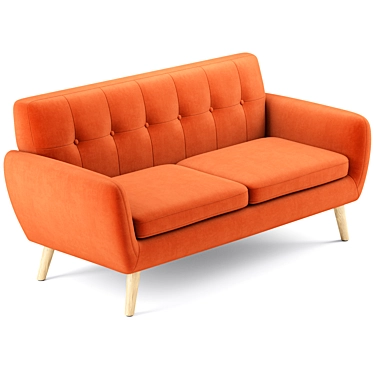 Josephine Modern Petite Sofa 3D model image 1 