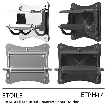 Etoile Wall Mount Paper Holder 3D model image 1 