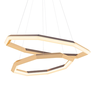 Elegant Helvetia Chandelier: Timeless Beauty 3D model image 1 