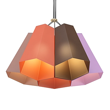 Elegant Maya 5-Light Chandelier 3D model image 1 