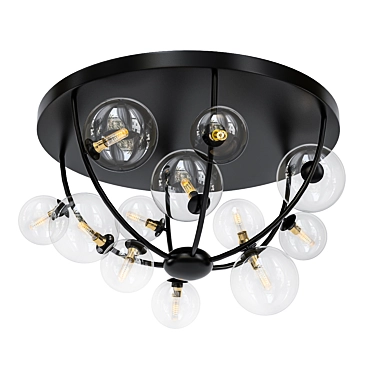 Elegant IONA Octo Ceiling Light 3D model image 1 