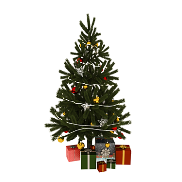 Festive Fir for Christmas 3D model image 1 