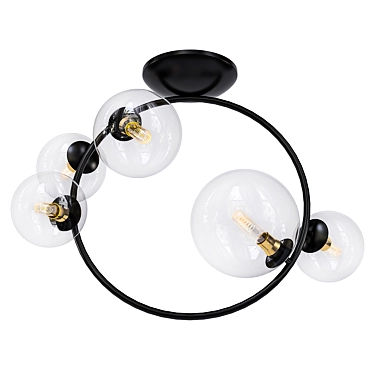 Modern Octo Ceiling Light 3D model image 1 