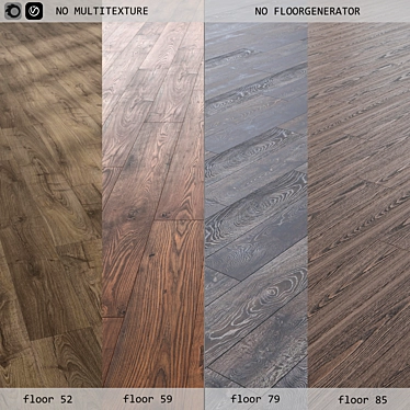 Versatile Laminate Flooring Set 3D model image 1 