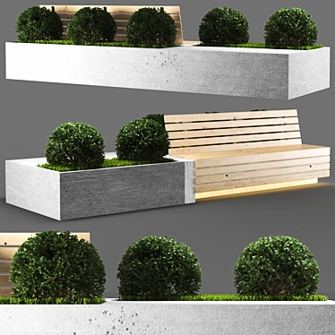 One-of-a-Kind Bench 3D model image 1 