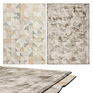 Stylish Interior Carpets 3D model image 1 