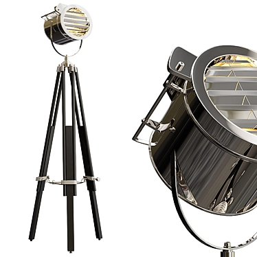 Sleek Standing Light: Modern Design, V-Ray Render 3D model image 1 