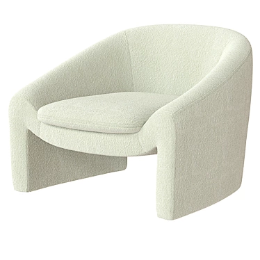 Stylish Shona Accent Armchair 3D model image 1 