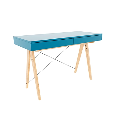 Sleek Basic Desk 3D model image 1 