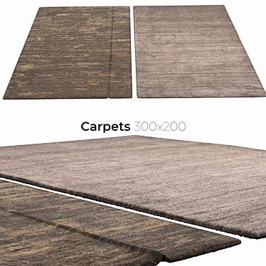 Stylish Interior Carpets 3D model image 1 