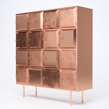 Glossy Cabinet for Corona Render 3D model image 1 