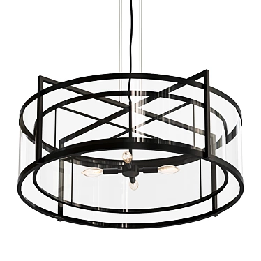 Stylish Elk Lighting Chandelier 3D model image 1 