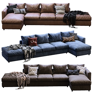 Versatile and Stylish Ikea Vimle Sofa 3D model image 1 