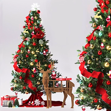 Festive Holiday Decor Set 3D model image 1 