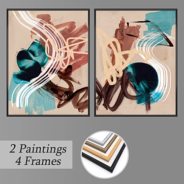 Assorted Wall Art Set No. 2933 3D model image 1 