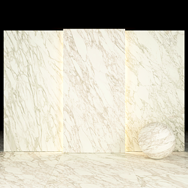 Elegant Royal Calacatta Slabs 3D model image 1 