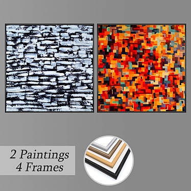 Modern Wall Art Set: No. 2939 3D model image 1 