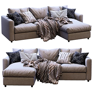 Stylish and Versatile Ikea Vimle Sofa 3D model image 1 