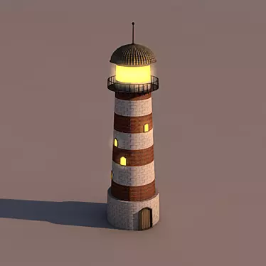 Guiding Light: The Perfect Lighthouse 3D model image 1 