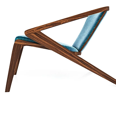 Title: Coastal Convergence Lounge Chair 3D model image 1 