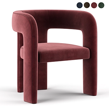 Elegant Dunloe Chair 3D model image 1 