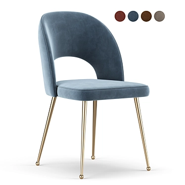 Elegant Swell Chair 3D model image 1 