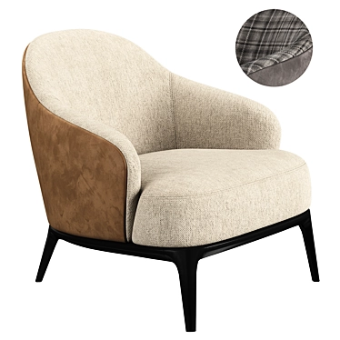 Modern P Furman Armchair - Sleek and Stylish 3D model image 1 