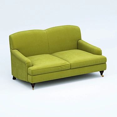 Classic Soft Curved Back Sofa 3D model image 1 