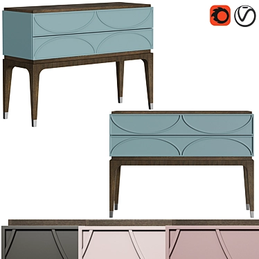 Majorelle ML 6-01 Console Table: Elegant Design & Versatile Colors 3D model image 1 