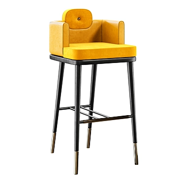 Elegant Ashby Bar Chair 3D model image 1 