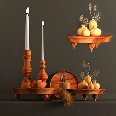 3D Max Decorative Set | Render: Vray+Corona | Format: 3ds Max 2013 3D model image 1 