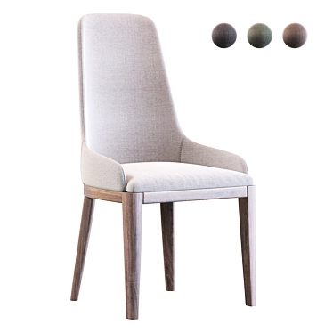 Elegant Cleo Chair - Designer CRS MisuraEmme 3D model image 1 