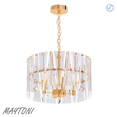 Elegant Maytoni Puntes Pendant 3D model image 1 