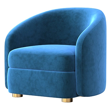 Modern Comfort Lounge Chair 3D model image 1 